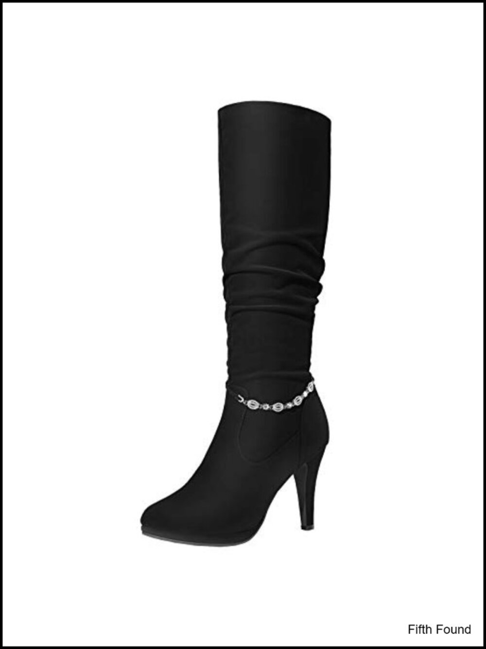 Women's Stiletto Platform Knee High Boots Faux Fur Lined